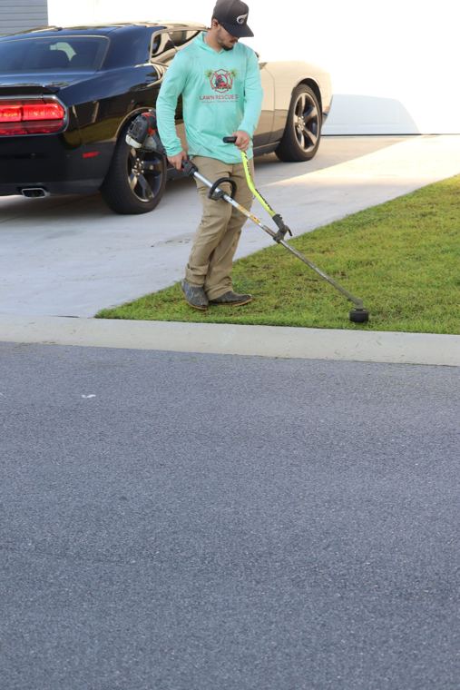 Clean driveway edge