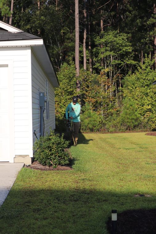 Side yard trimming